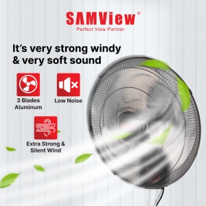 SAMView Industrial Wall Fan 20″
