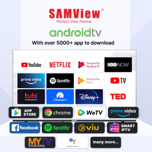 SAMView 55″ Licensed Google Android LED TV with Bluetooth & Google Chromecast & Voice Assistant