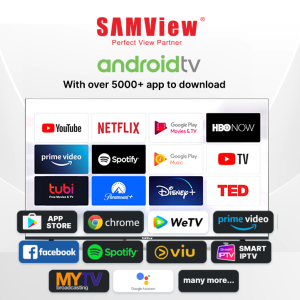 SAMView 65“ Licensed Google Android Smart LED TV with Bluetooth & Chromecast