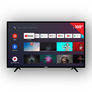 SAMView 100" QLED Licensed Google LED TV Version 5.0 with Bluetooth, Chromecast and Dolby Sound